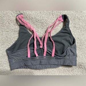 Lululemon bra. Size 12 gray and pink. Energy